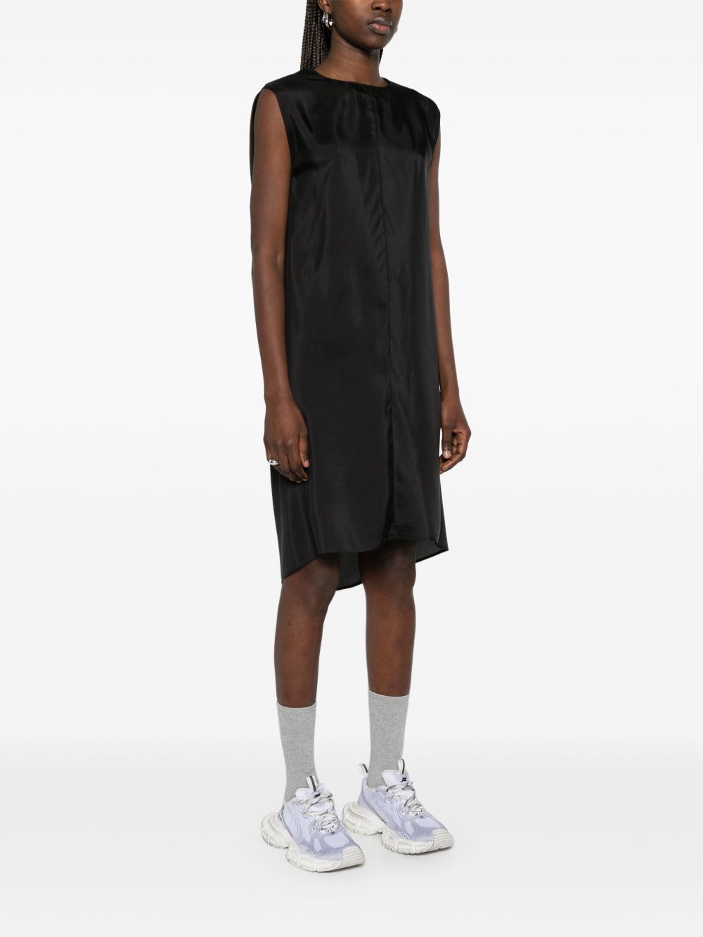 midi dress woman black - MM6 MAISON MARGIELA - d — 2